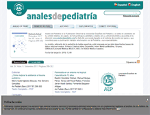 Tablet Screenshot of analesdepediatria.org
